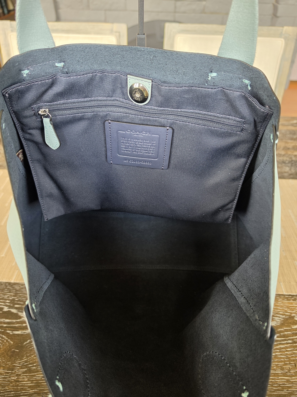 Coach Everyday Tote Bag in Light Blue - Picture 5 of 7